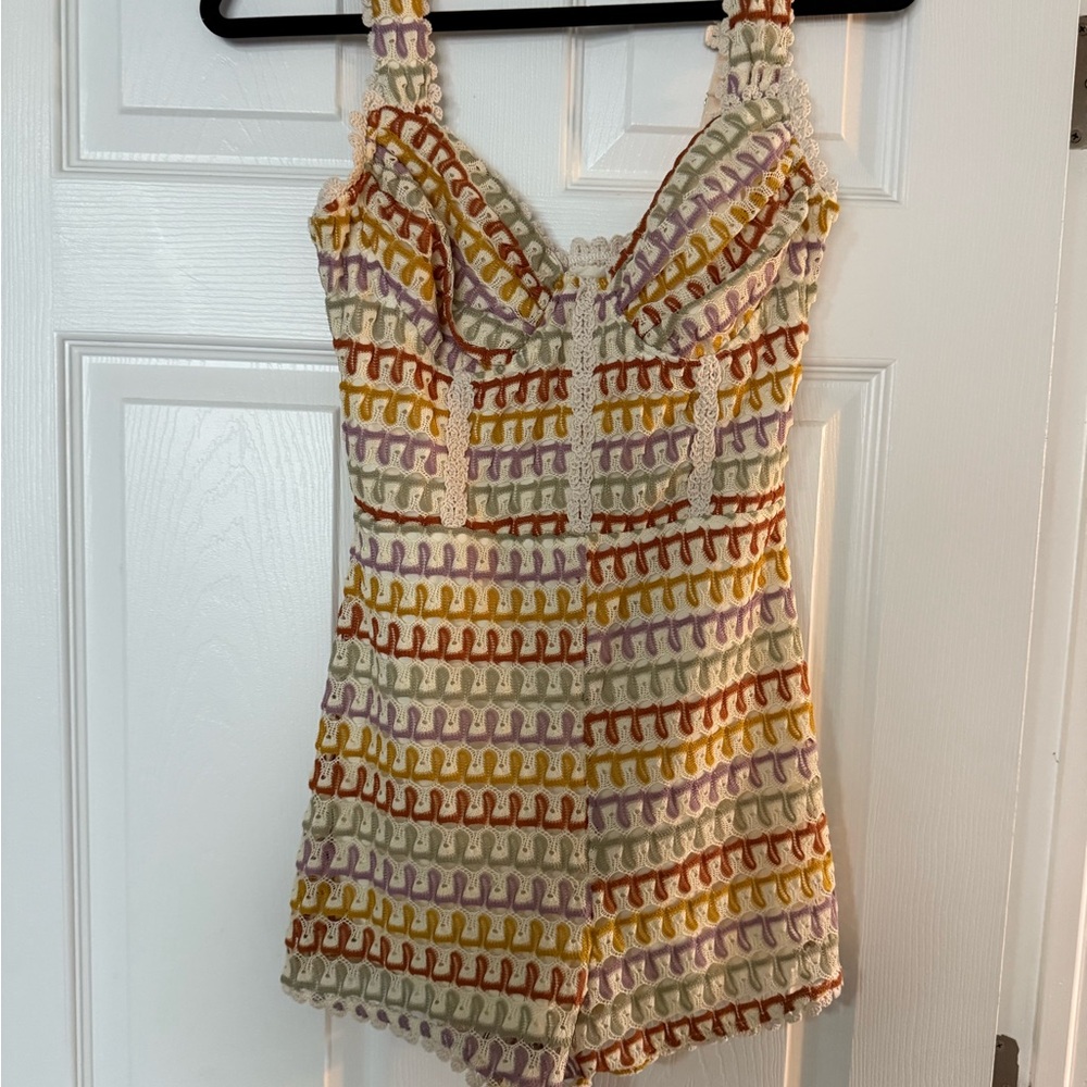 Fashion Nova Multicolor Knit Romper